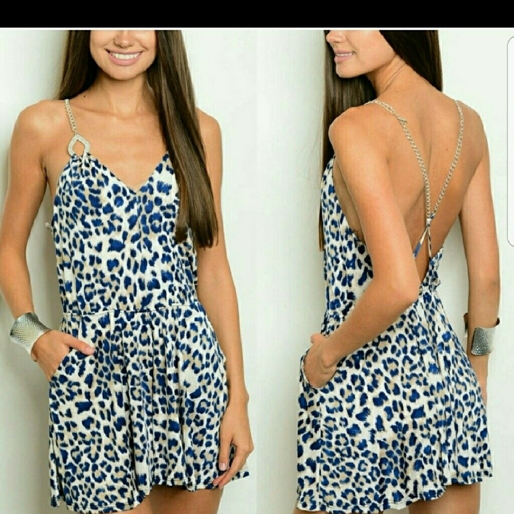 leopard print romper